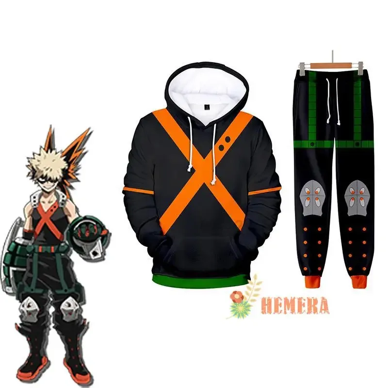 ss13Boku No Hero Academia Midoriya Izuku Boys Costume Hoodie Pants Anime Cosplay Kids Halloween Clothes Child Role Play