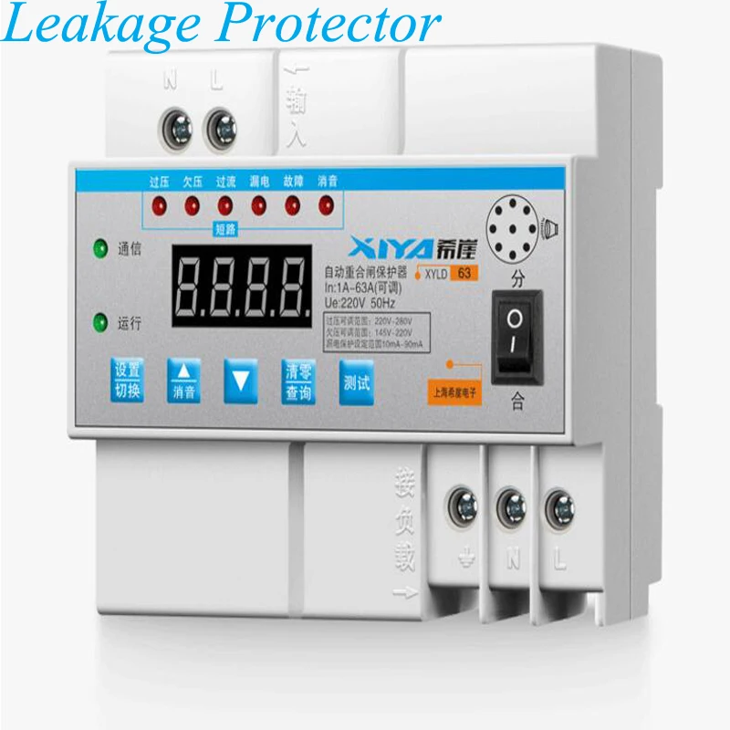 

Leakage Protector Automatic Reclosing Limit Current Lightning Protection Switch Photovoltaic Breaker XYLD63