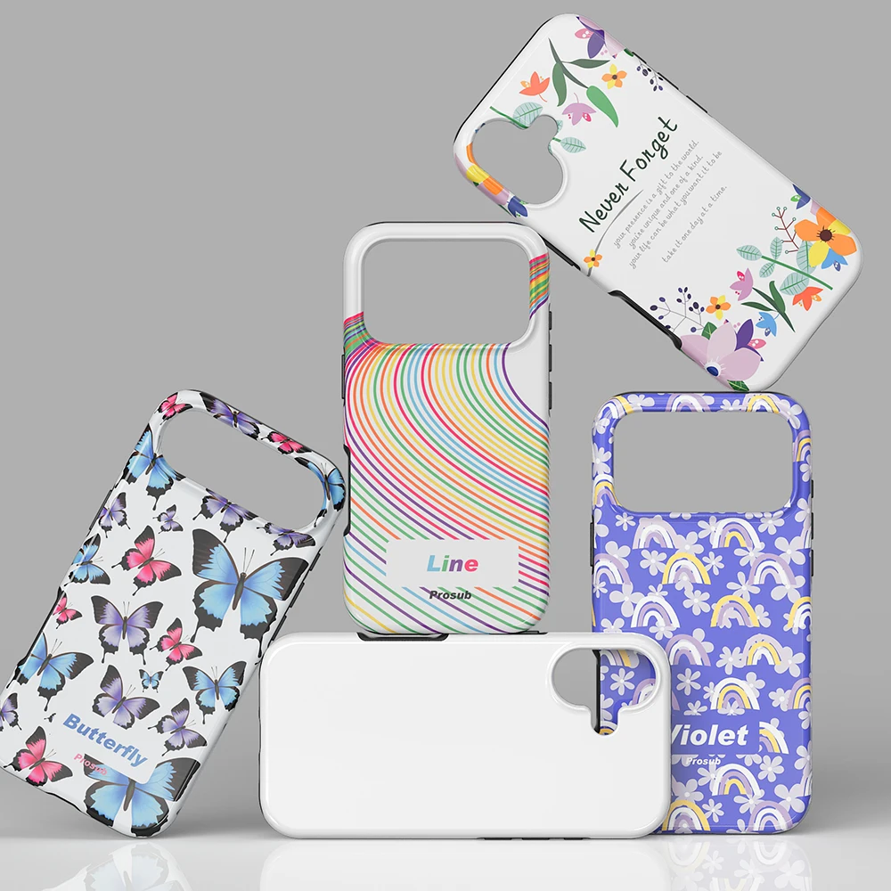10 szt. 2 w 1 Puste etui z folią do sublimacji 3D na iPhone 17 17Pro 17 Air 17 ProMax 16 do druku termotransferowego, wytrzymała tylna obudowa — zdjęcie produktu 6
