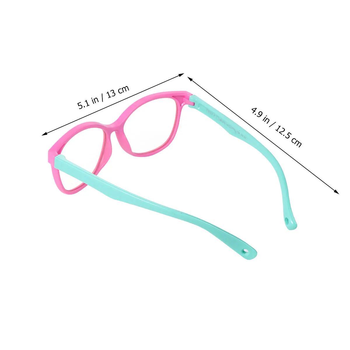 

Anti-Blue Light Glasses Children Flat Lens Silicone Goggles Protective Eyewear Green Legs Color Box Office School Use