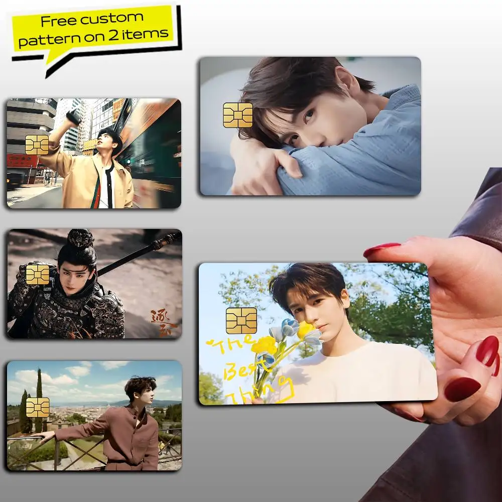 Sunshin Actor Z-Zhang Ling-he  Card Stickers for Bank Access Protective Waterproof Film Cover Sticker Gift