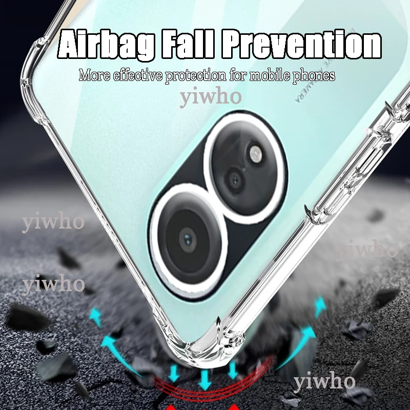 Shockproof Clear Case for Oppo A58 4G 6.72\