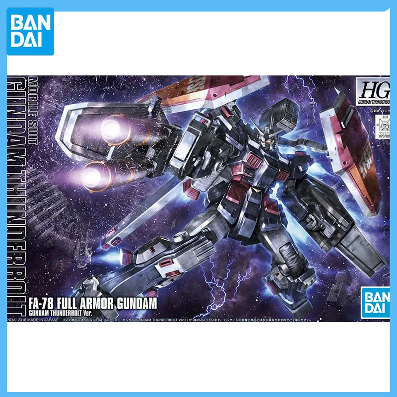 BANDAI HG 1/144 F4-78 Fcorde L ARMOR GUNDAM THUNDERBOLT BUILD RX Modèle en plastique trempé Mobile Kit Action Jouets Figurines Cadeau pour enfants