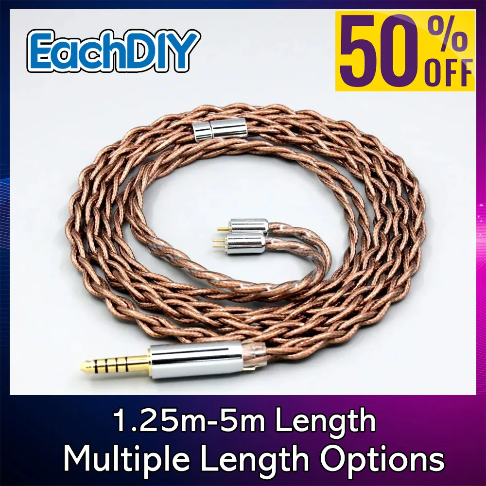 

24k Gold Shield Graphene 7n Pure 99% Silver Earphone Cable For 0.78mm Flat Step JH Audio JH16 Pro JH11 Pro 5 6 7 2pin 8523