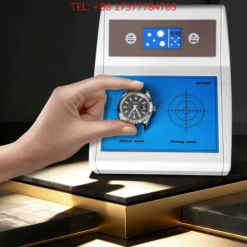 AC Multifunctional Watch Demagnetizer Built-in Magnetic Field Detector Mechanical Watch Degaussing Device C Repair Tool