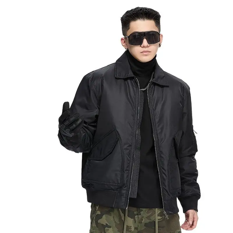 ACOMOSON Autumn/Winter EU US Size Stylish Padding Jacket Loose-Fitting Wadding Lining Travel Coldproof Warm Bomber Jacket