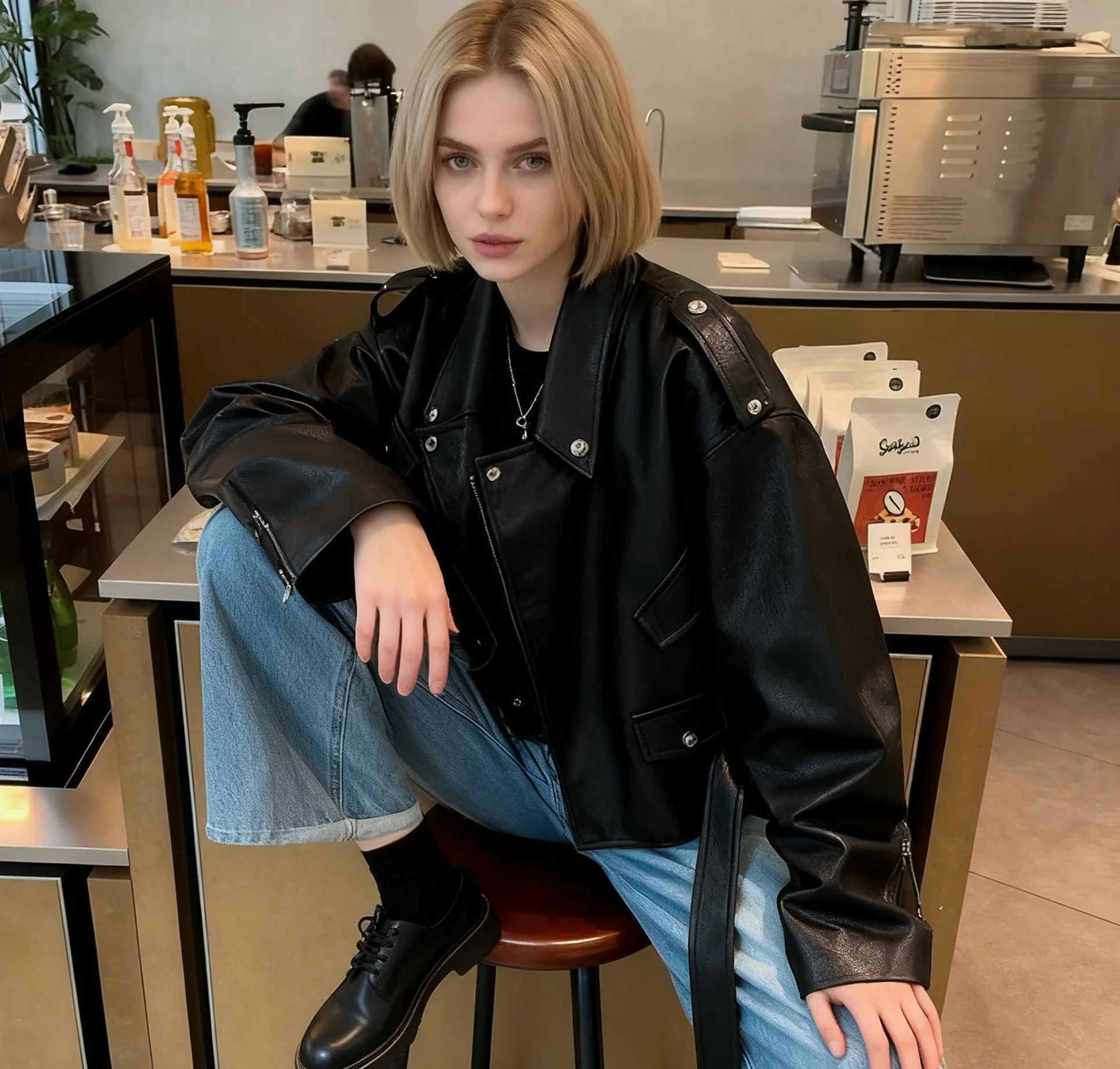 

Байкерские куртки Женская куртка без рукавов Летняя трикотажная одежда Slim-Fit на заказ Минималистичный городской современный Cleanfit Легкий ПР