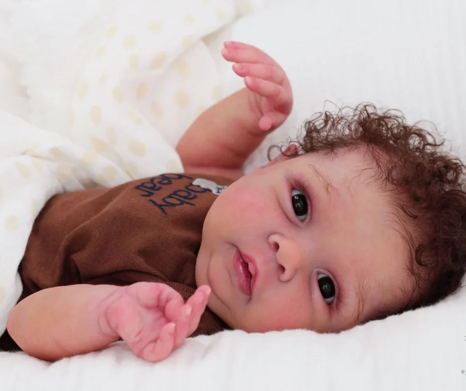 DLS 20 Zoll unlackiertes Reborn-Puppenbausatz Miley unvollendete Puppenteile mit Körper und Augen Soft Touch frische Farbe