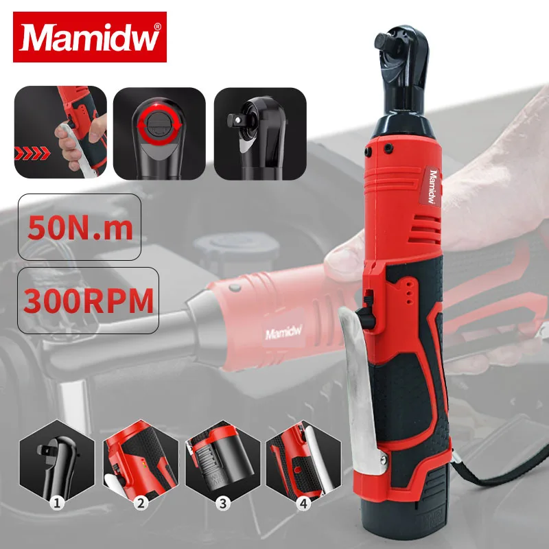 

3/8 Inch Expansion Ratchet Wrench Cordless 300RPM Electric Ratchet Wrench With 18V Battery Set For Milwaukee Power Tools