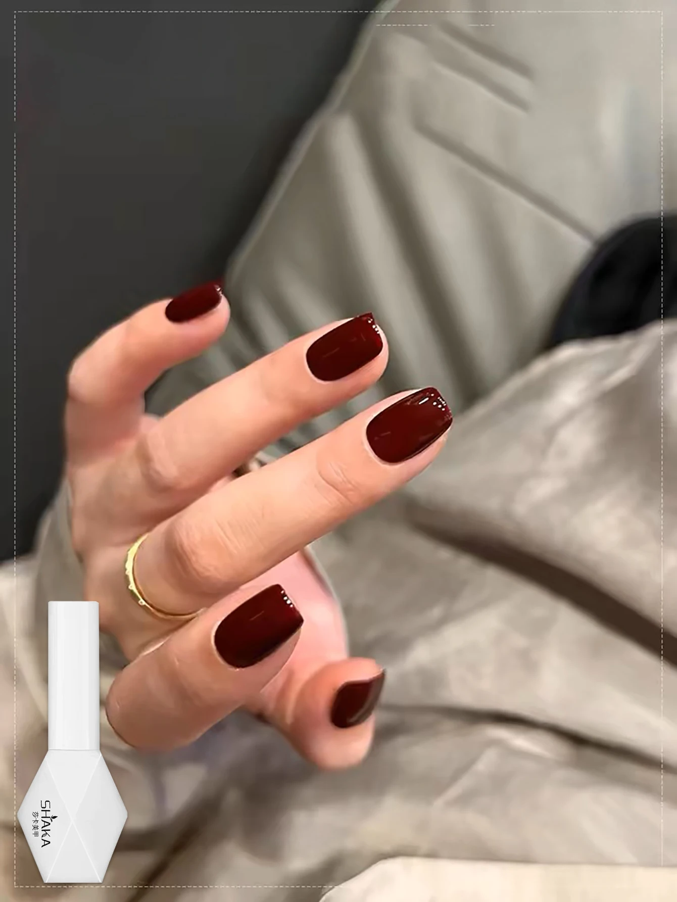 طلاء أظافر جل أحمر نبيذي وزعرور 10 مل، طلاء أظافر بالأشعة فوق البنفسجية/LED نقع الفورمالديهايد - مجاني لصالونات التجميل المنزلية للعام الجديد