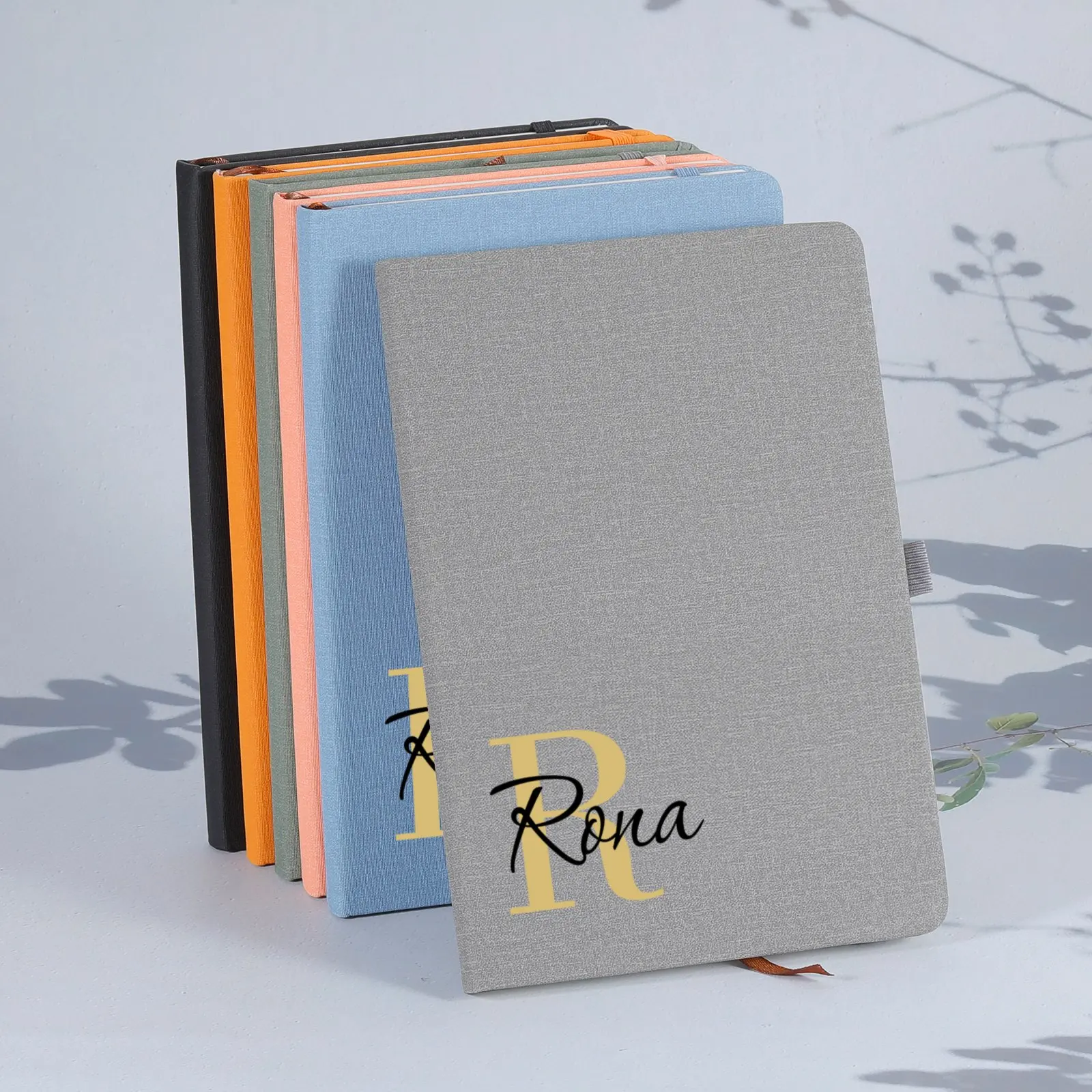 couro notebook cover iniciais personalizadas nome letras padrao viagem jornal de negocios faca voce mesmo notepad papelaria abastecimento a5 pu 01