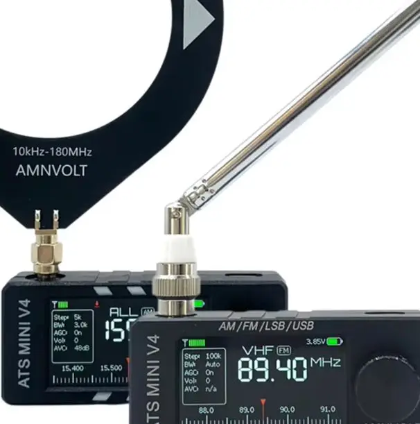 

For AMNVOLT V4 ATS-MINI-SI4732 Radio ALL Band-DSP Radio FM AM/SSB LSB USB Receiver, Built-in Hi-Z Headphone Amplifiers Circuit