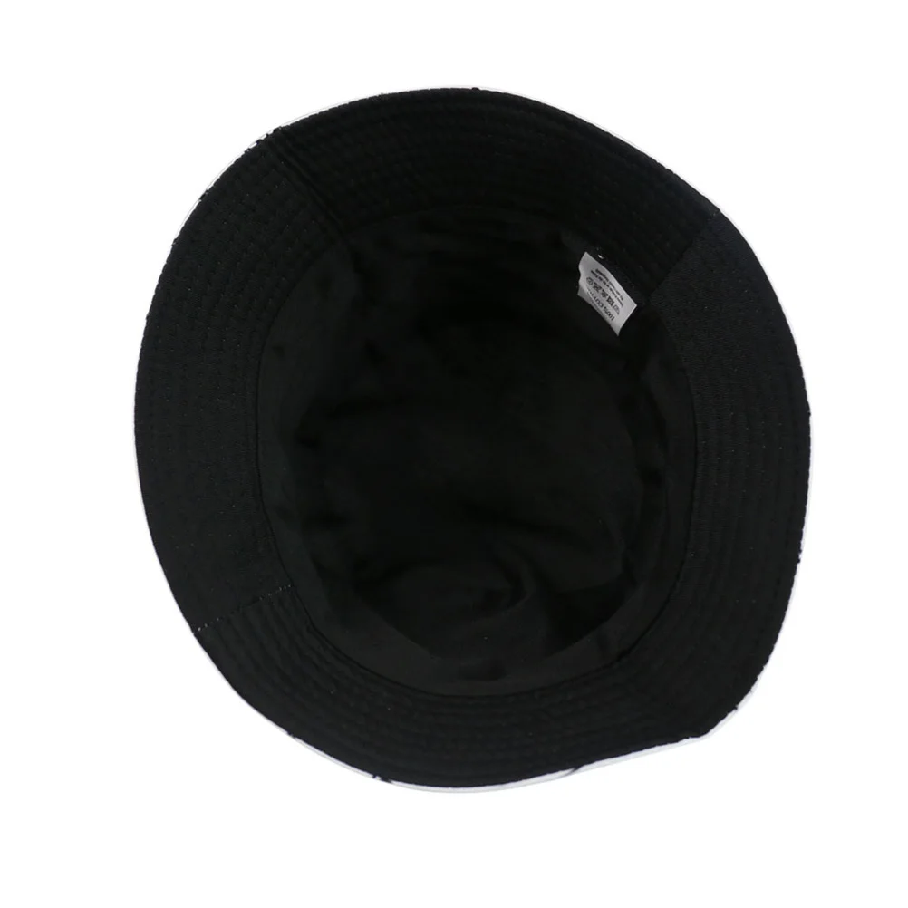 

1Pcs Breathable Cotton Bucket Hat Sun Block Reversible Black White Summer Outdoor Travel Hat Summer Sunhat Sun for Women Men