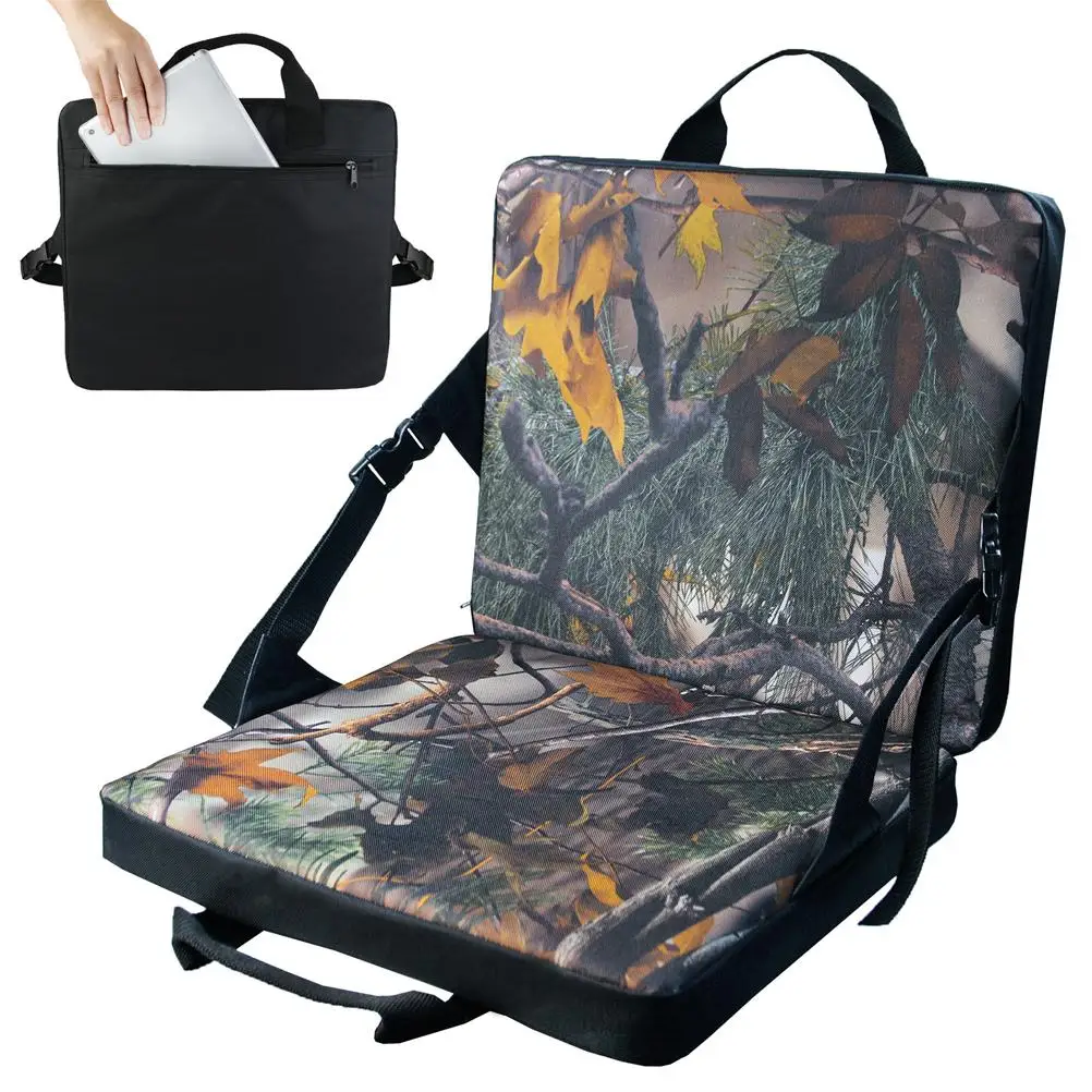 

Padded Floor Chair Pearl Cotton Oxford Cloth Floor Gaming Chair Light Portable Thick Sponge Leaf Camouflage Color for Cafe Bar