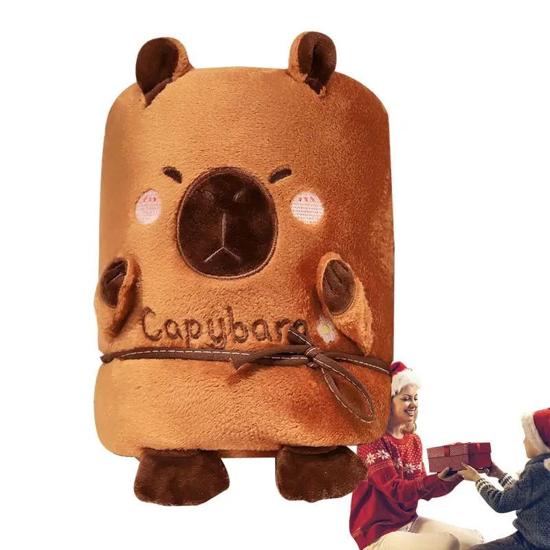 Capybara Everak Soft Capybara Blanket, Wearable Hoodie, Cape Unisex, Warm Homewear, Glutnel Blanket, Sleepwear, Christmas, Birthday Gift