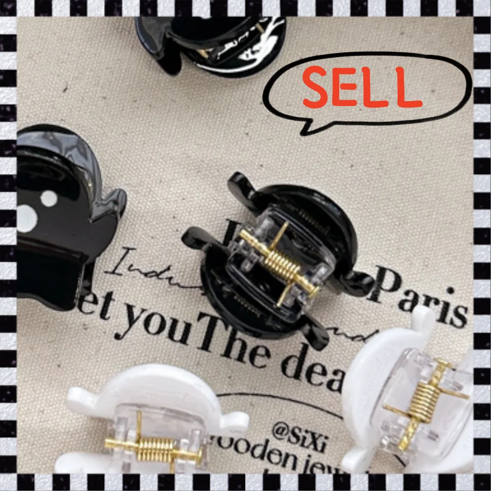 

Cute Ghost Hair Clips Halloween Claw Goth Style Hair Clips Small Hair Decor DIY Accessories Fashion Supplies Mini Clamps