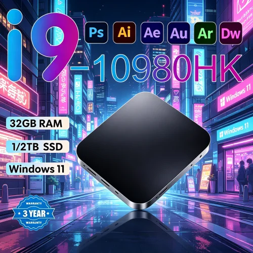 

Avant-Garde Pocket MINI PC Utilizing Windows 11 Pro Core I9 10980HK 32GB RAM 1TB 2TB SSD WIFI 6 BT5.2 4K HD Sharp Gaming Online