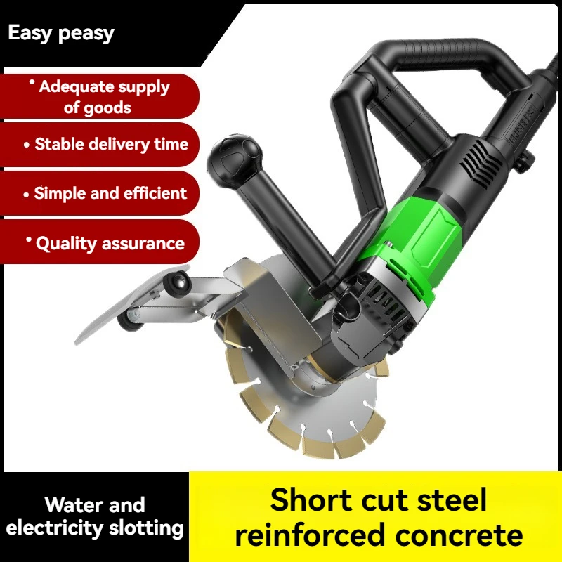 New Slotting Machine, High-power Handheld Cutting Machine, Dust-free Concrete Wall Cement Automatic Cutting Tool