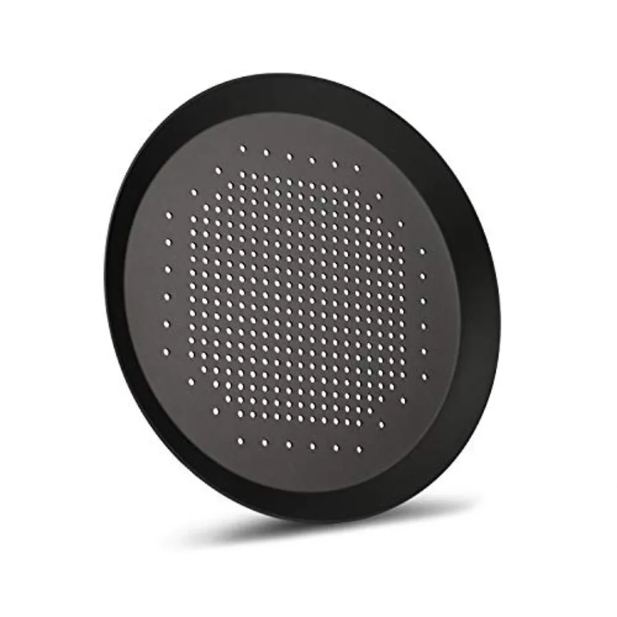 Pizza Pan, Perforated Pizza Pan with Holes, Alumum Alloy Round Vented Pizza Pans Heavy Duty Pizza Crisper Pan Pizza Bakg Tray B