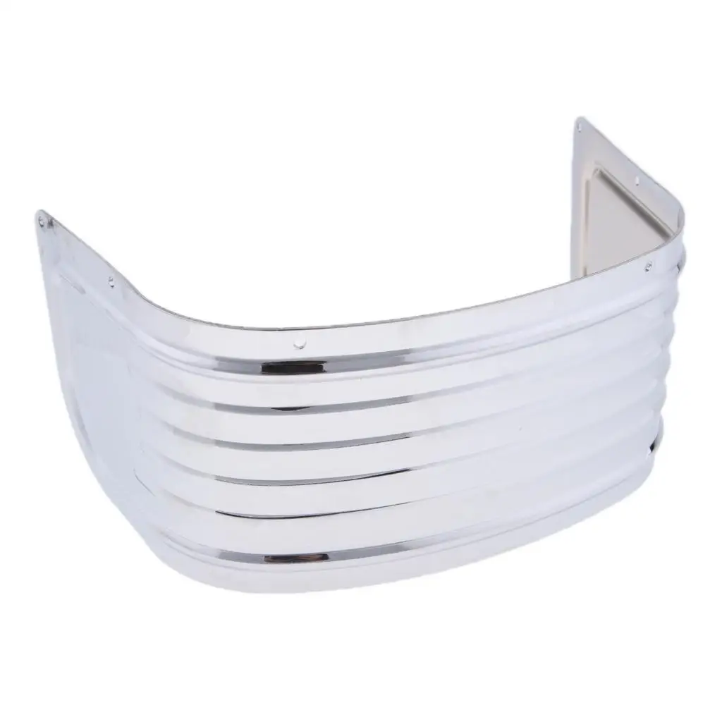 

Ribbed Front Trim Skirt for Touring 2014-2018 2015 2016 2017, Chrome