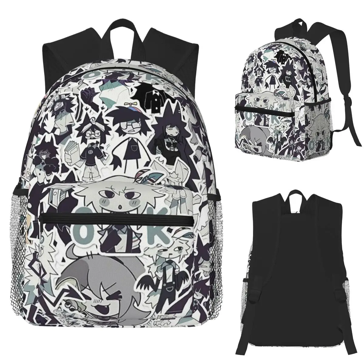 

Cartoon Miss Circle Student Backpack School Bag Hiking Travel Daypack for Men Women Fashion Bookbag Shoulder Bags