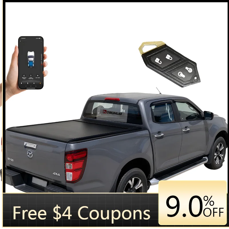 

Deren High Quality Mazda BT-50 Electric Retractable Roller Shutter Tonneau Cover Aluminum Alloy Waterproof with Locking Function