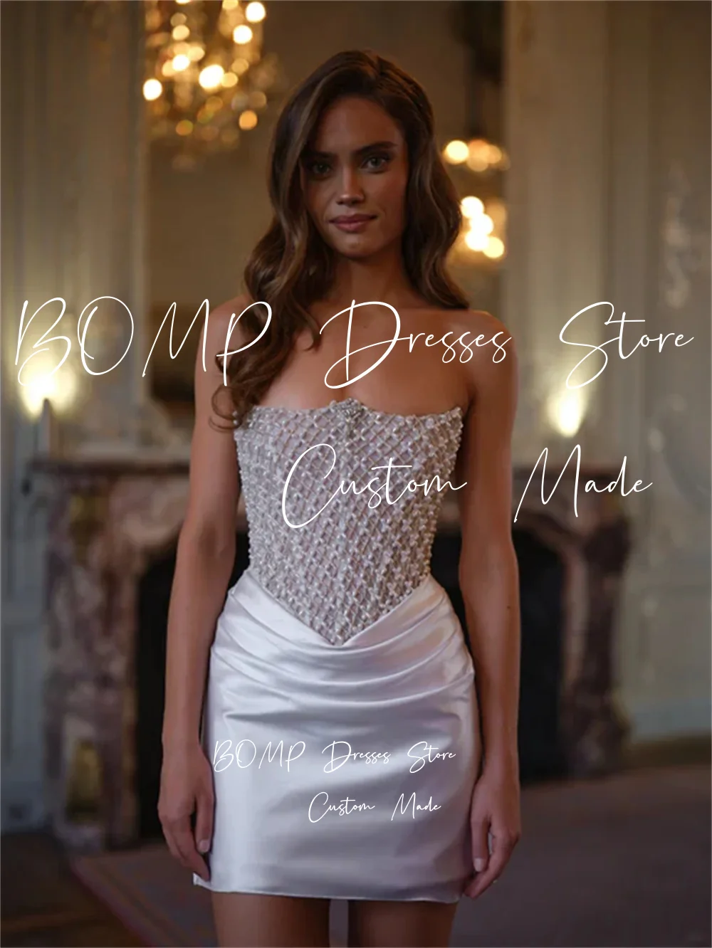 bomp-exquise-perlee-mini-courte-robes-de-soiree-de-mariage-pour-mariee-sans-bretelles-plisse-satin-robe-de-bal-personnalise-vestido-de-noival