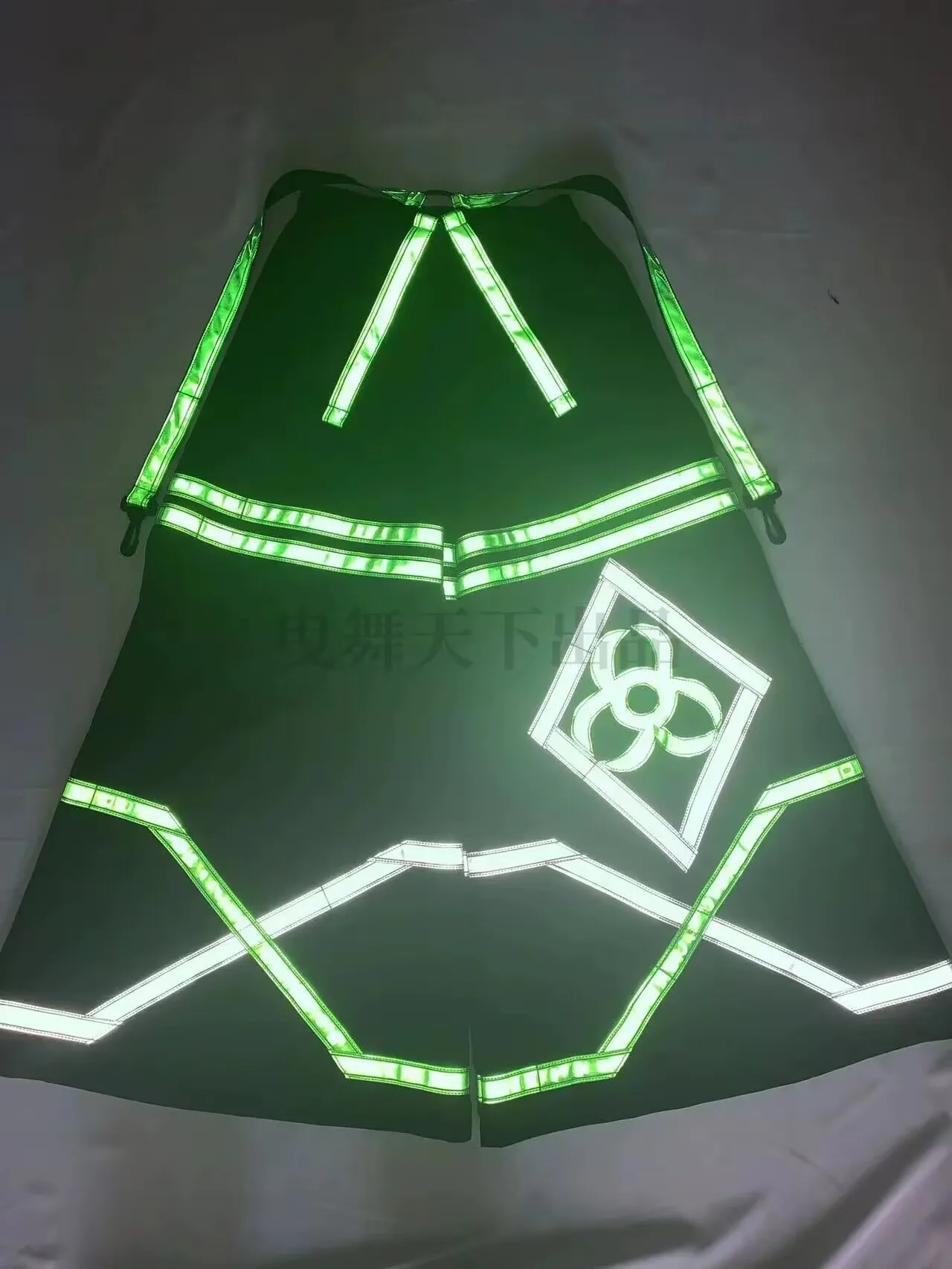 Nachtzicht Shuffle Street Ghost Step Dance-broek Bell-bottoms Lichtgevende broek Losse reflecterende broek Dansbroek 2025, NIEUW