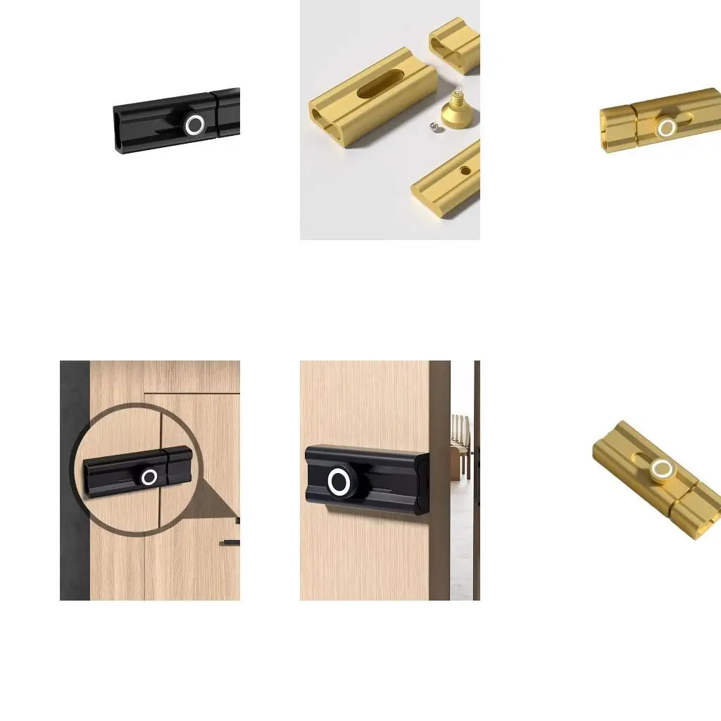

652F Versatile Room Door Bolt Reliable Dorm Room Door Lock for Various Door Sizes
