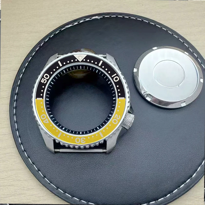 

Mod 42mm SKX007 Watch Case Sapphire Crystal Glass Fits NH35 NH36 4R35 4R36 7S Movement 28.5mm Dial Men's Dive Watch Cases Refit