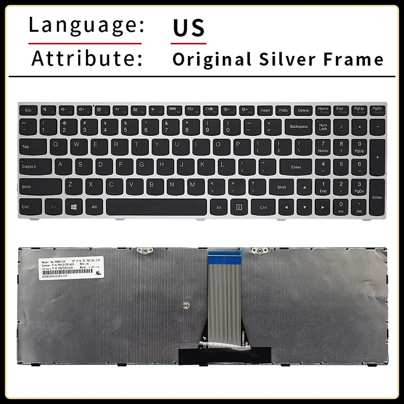 US/RU/Russe Clavier D'ordinateur Portable Pour Lenovo G50 Z51 N50 B50 B51 M51 Z50 V2000 V4000 FLEX2-15 300-15ISK E51-80 Y50C B70 B71-80