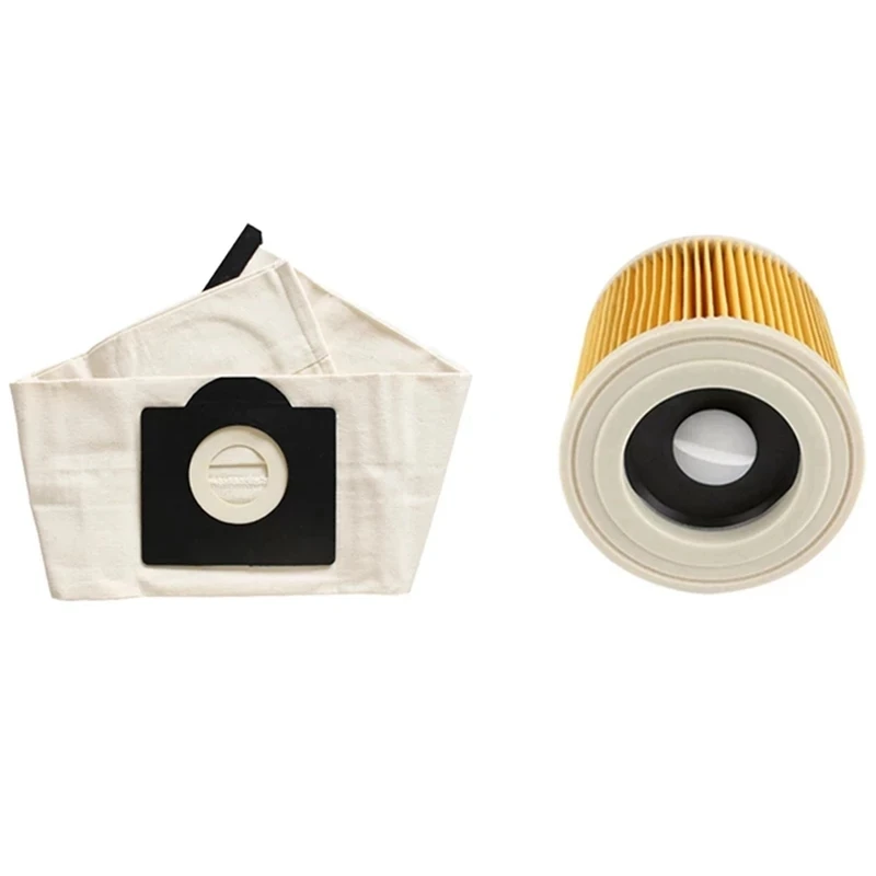 Hepa Filter & Washable Dust Bags For Karcher WD3 MV3 WD3200 SE4001 A2299 A2204 Vacuum Cleaner Parts Accessories