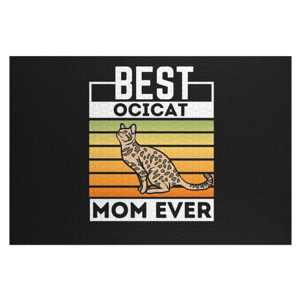 

Ocicat Cat Mom Lovers , Mothers Day Gift For Ocicat Lovers Jigsaw Puzzle For Children Jigsaw Pieces Adults Puzzle