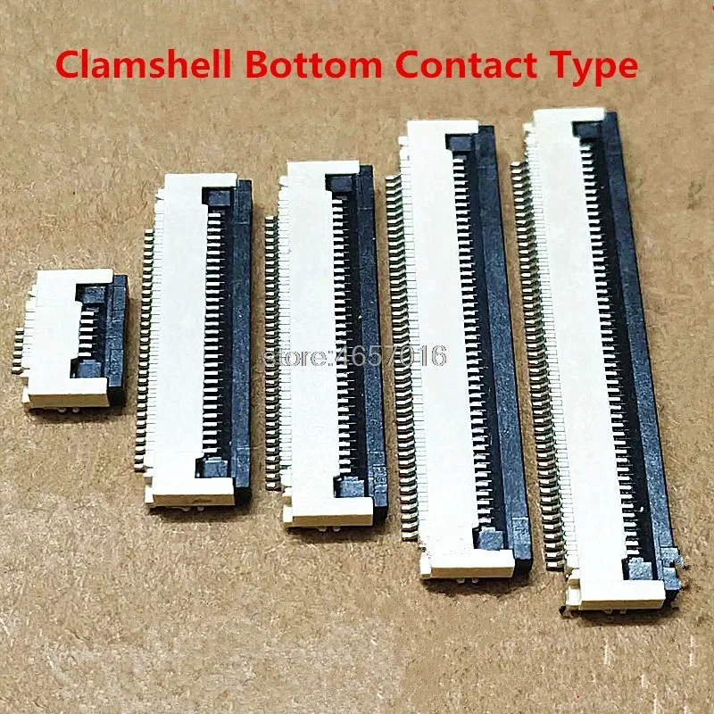 10szt FPC Złącze gniazda FFC 0.5MM Klamka dolna Typ styku 4P 6P 8P 10P 12P 14P 18P 20P 22P 24P 30P 32P 36P 40P 50P 60P