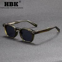 HBK nuevas gafas De sol cuadradas Retro para hombre, gafas De sol Punk a la moda para mujer, gafas De viaje para conducir y playa, gafas De sol para mujer UV400