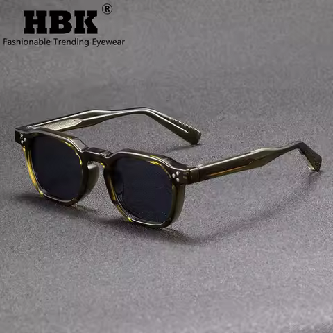 HBK New Square Retro Sunglasses Men Fashion Punk Sun Glasses Women Travel Driving Beach Eyewear Lunette De Soleil Femme UV400