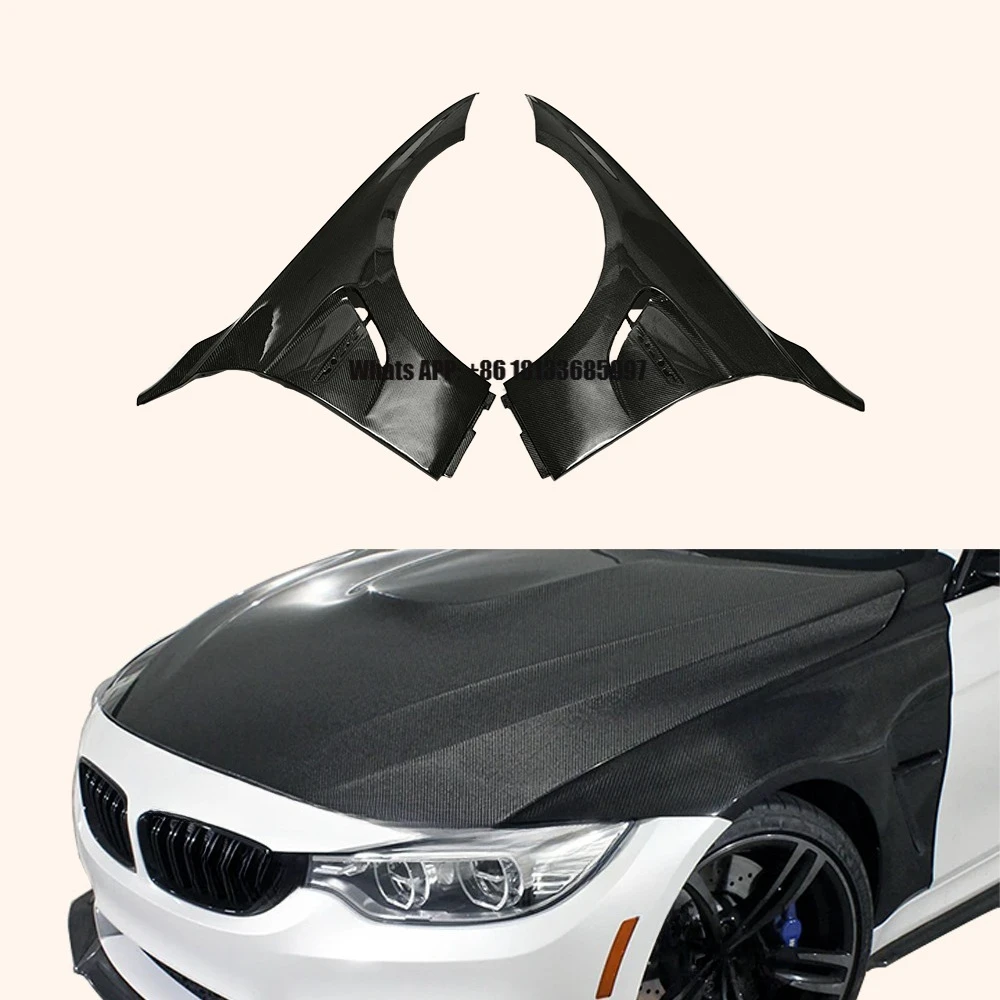 

For BMW F30 3 Series Carbon Fiber Side Front Bumper Fender Pair