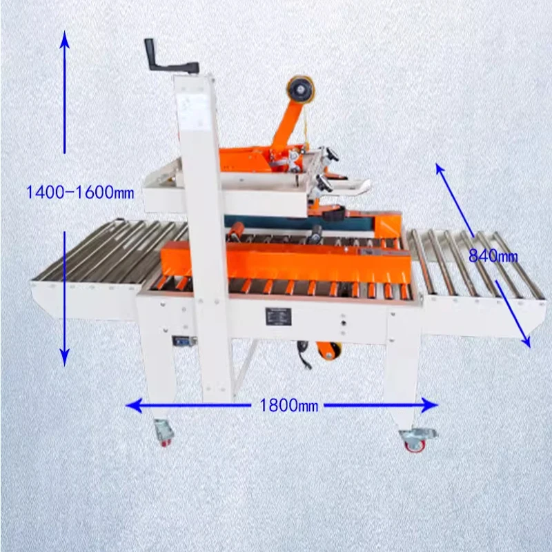 Fully Automatic Packer Carton Tape Sealing Machine Heavy Duty Express Packing and Sealing Machine with Conveyor Belt Customized