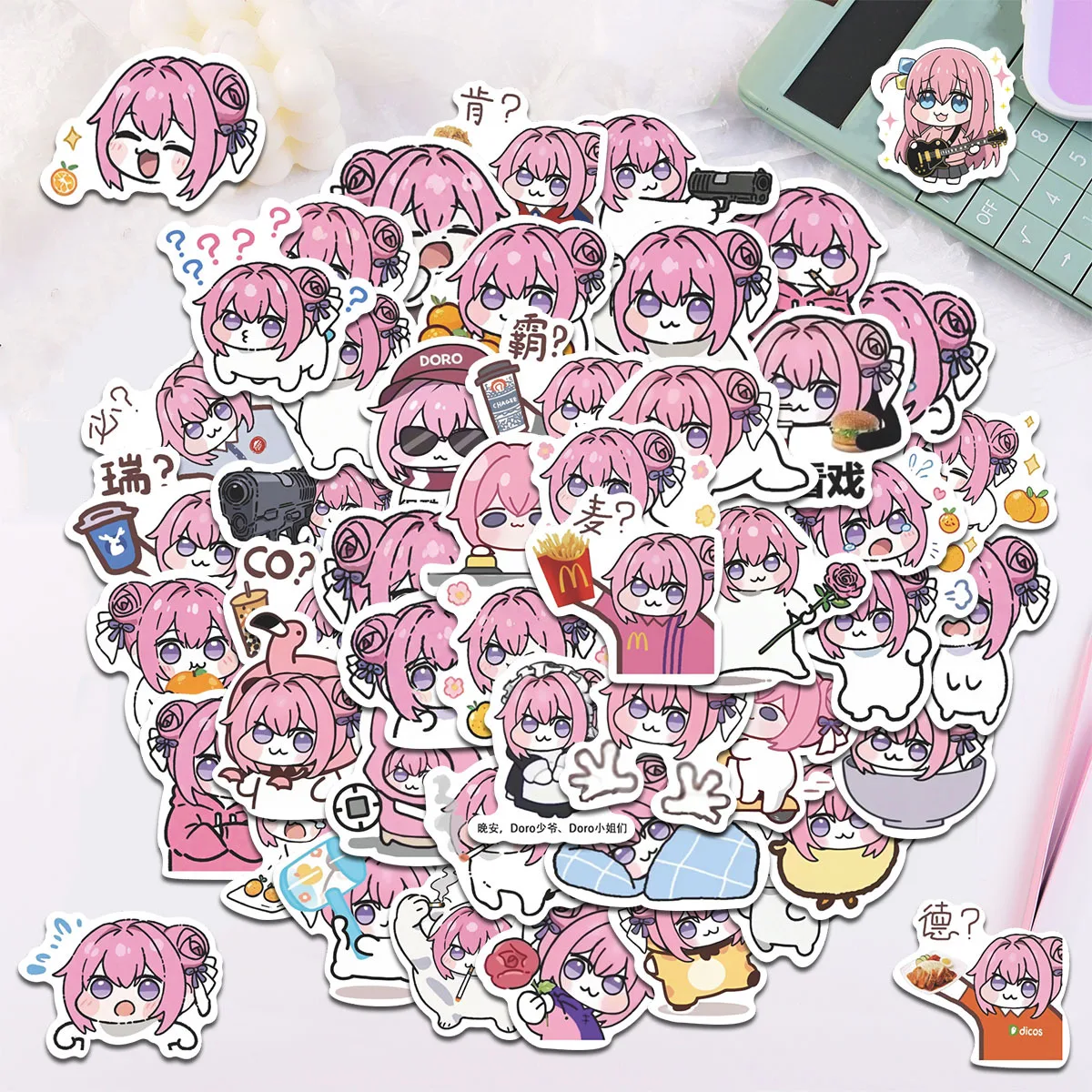 70 قطعة ملصقات دورو ميمي المضحكة نيكي دورو دمية آلهة النصر لتقوم بها بنفسك الأمتعة دفتر المتكلم سكيت ملصقات مقاومة للماء