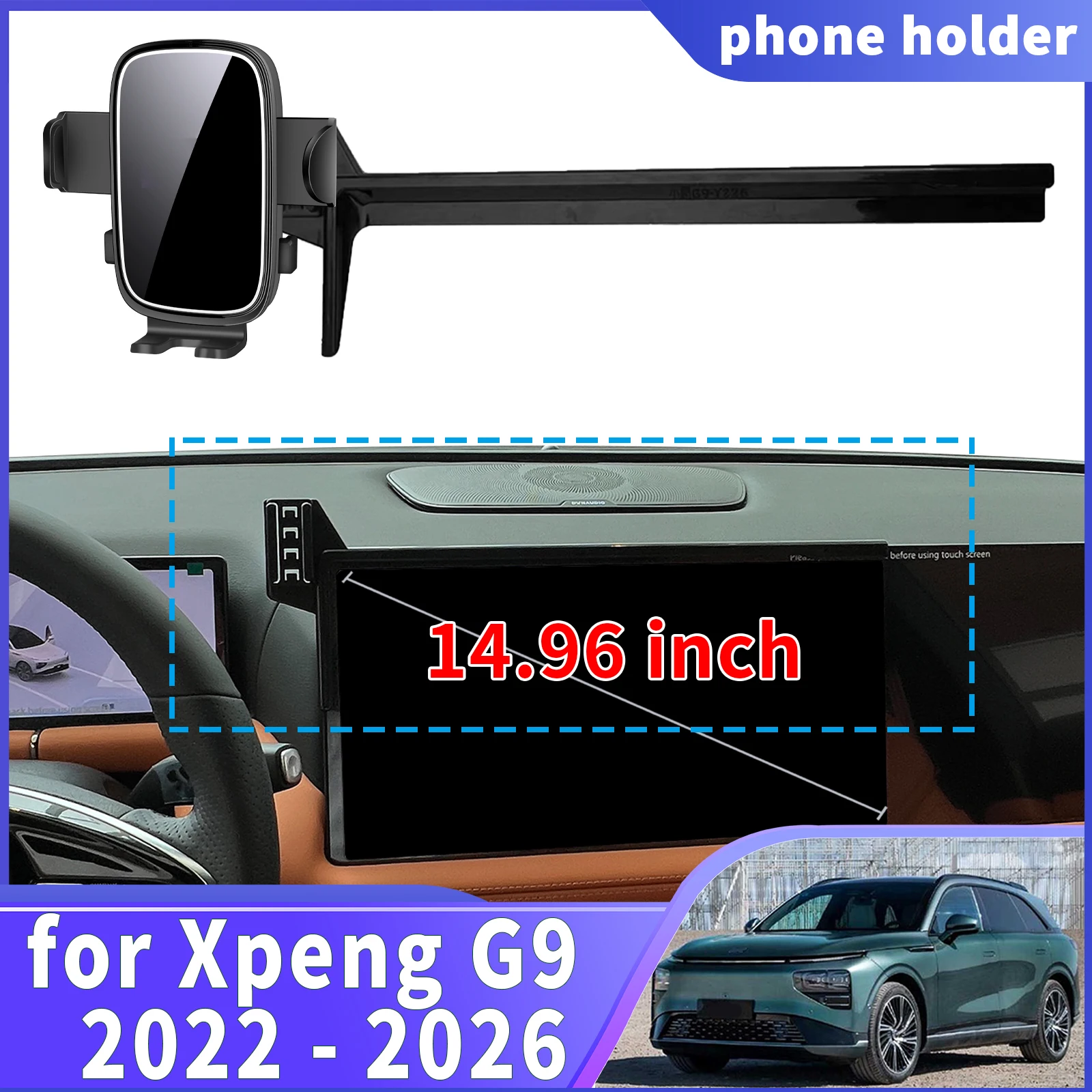 

fit for Xpeng G9 XiaoPeng 2022 2023 2024 2025 2026 ​​Navigation Phone Holder Mount Customized Car accessoires