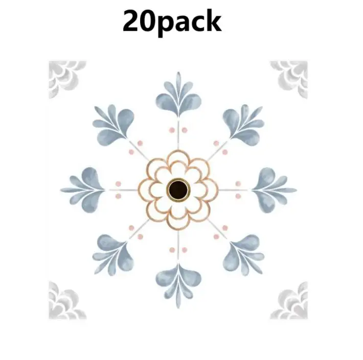 Floral Pattern Waterproof Floor Decals for Temporary or Permanent Flooring Solutions in Residential and Retail Areas