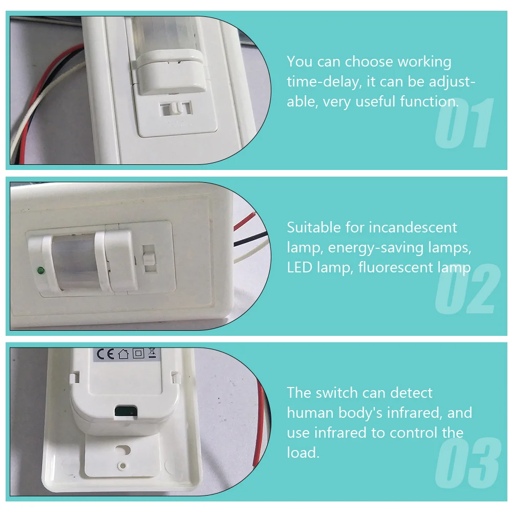 

Infrared Sensor Detection Adjustable Delay for Corridor Toilets Stair Hall