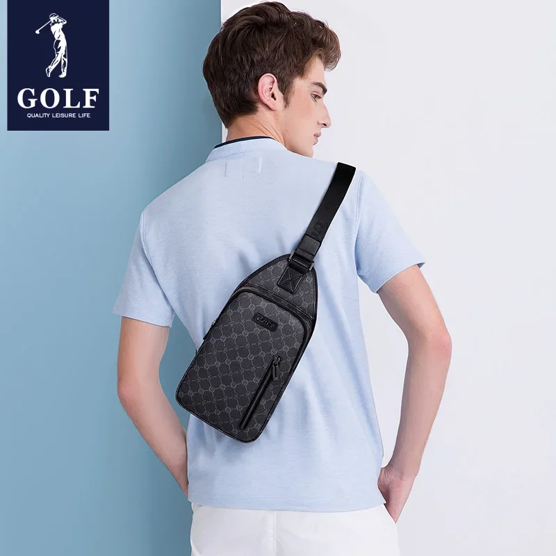 GOLF Men Chest Bag New Fashion Shoulder Bags Sling Crossbody One Shoulder Backpack Casual Business Mini Cross Body Men's Bag