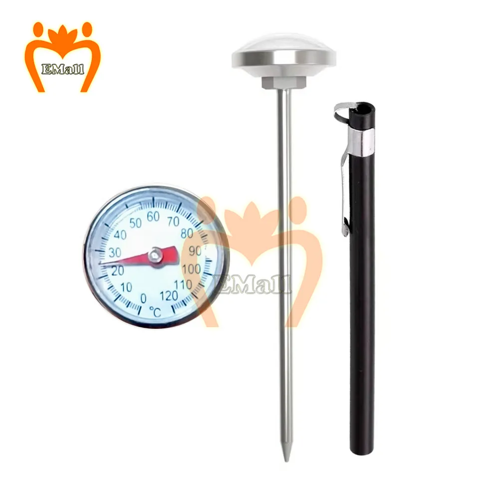 0-120 stopni ze wskaźnikiem Mini termometr do kawy sonda czujnika temperatury 125mm termometry do butelek z płynną wodą