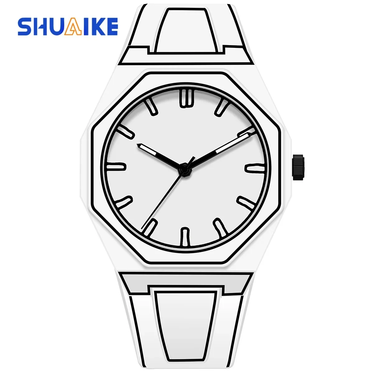 2024 new Modern Minimalist Sketching Creative Sports and Leisure Watch Creative Design Waterproof Watch  novelty  gift Special w