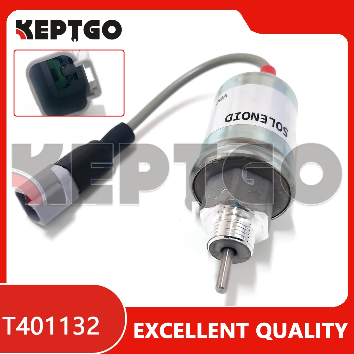 Solenoide de cierre de combustible U85206452 T401132 12V 185206452 185206450 185206192 para válvula solenoide de parada de motor Perkins