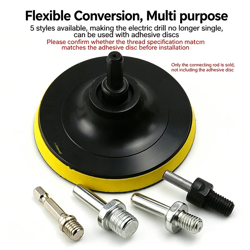 1 Pc Hand Electric Drill Polisher Grinder Adapter Rod Polishing Wheel Angle Grinder Connecting Conversion Rod Cutting Disc