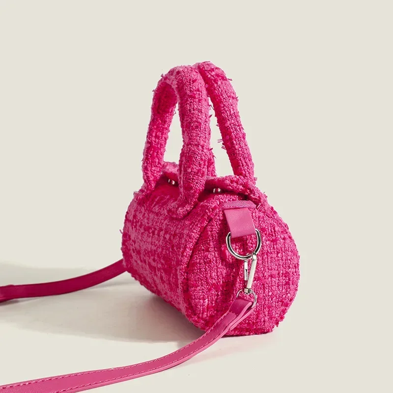 Bolso de hombro de Barbie para niñas, bolsa cruzada con diseño Simple de sentido avanzado, portátil, lápiz labial, almacenamiento de cambio de