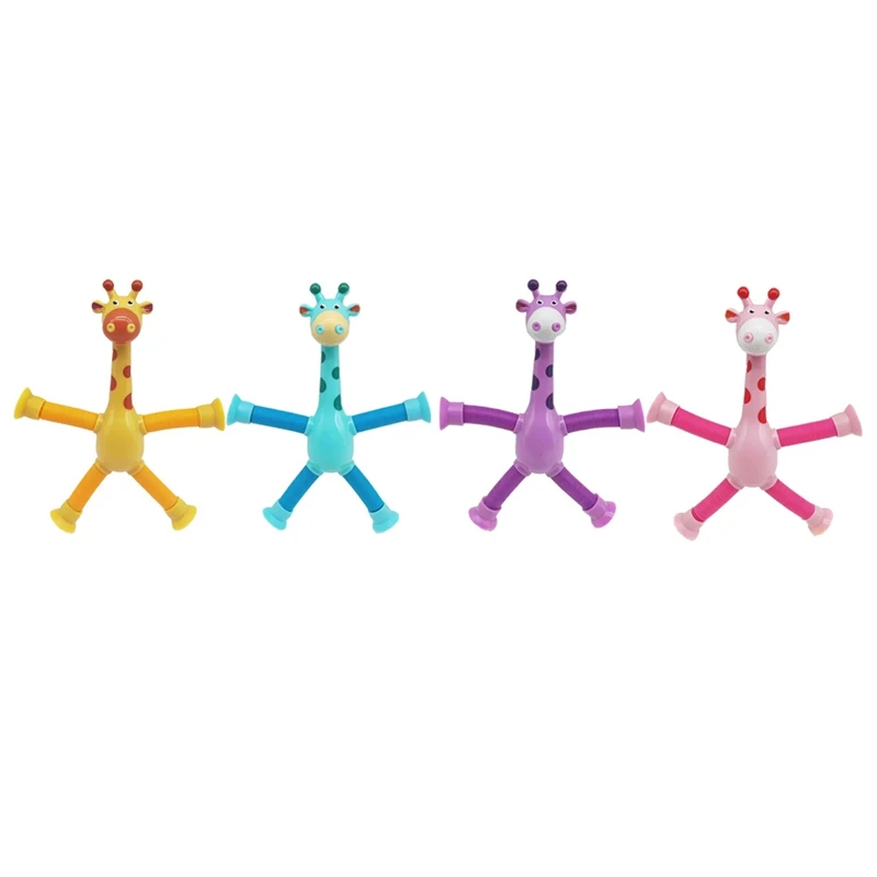 

4 Pack Cartoon Sucker Giraffe Giraffe Toys Giraffe Educational Stress Relief Toys