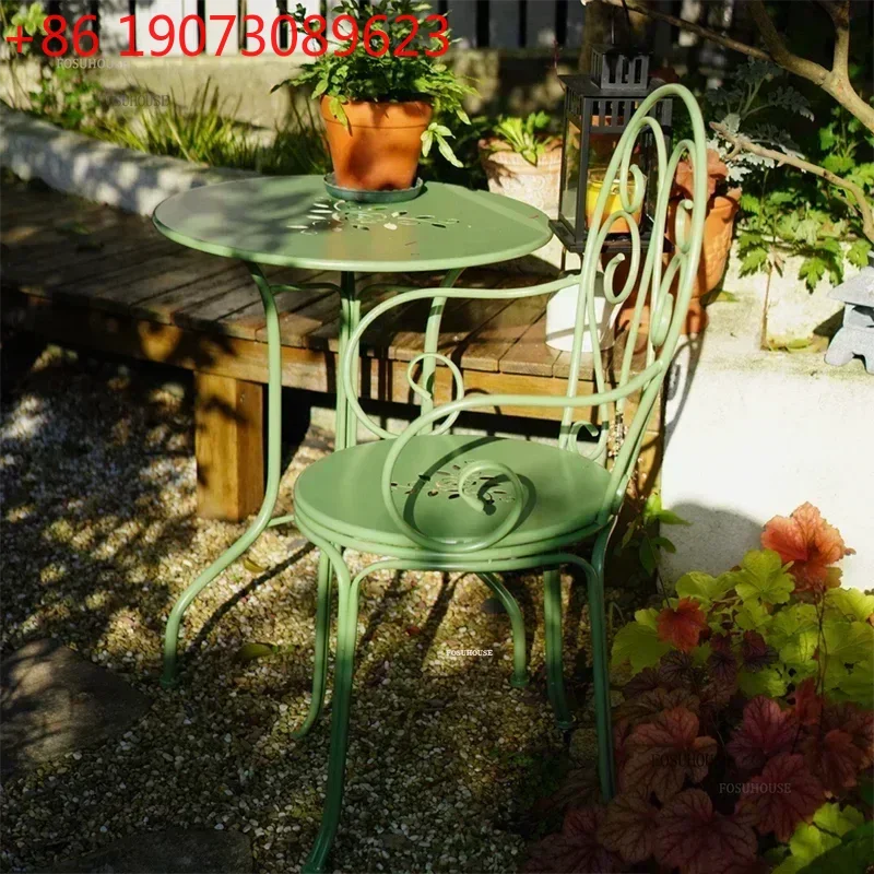 

European Iron Art Garden Furniture Sets Home Terrace Patio